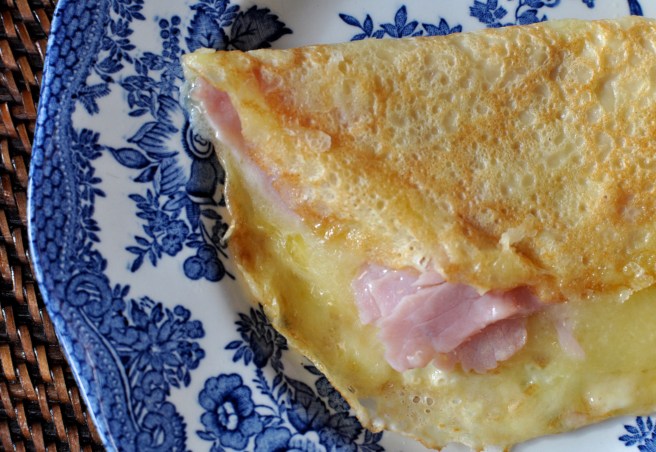 ham and cheese crepe