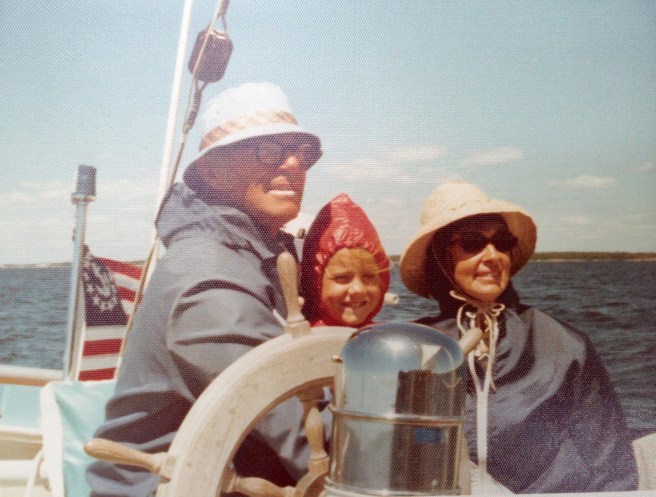 Kath with our grandparents.